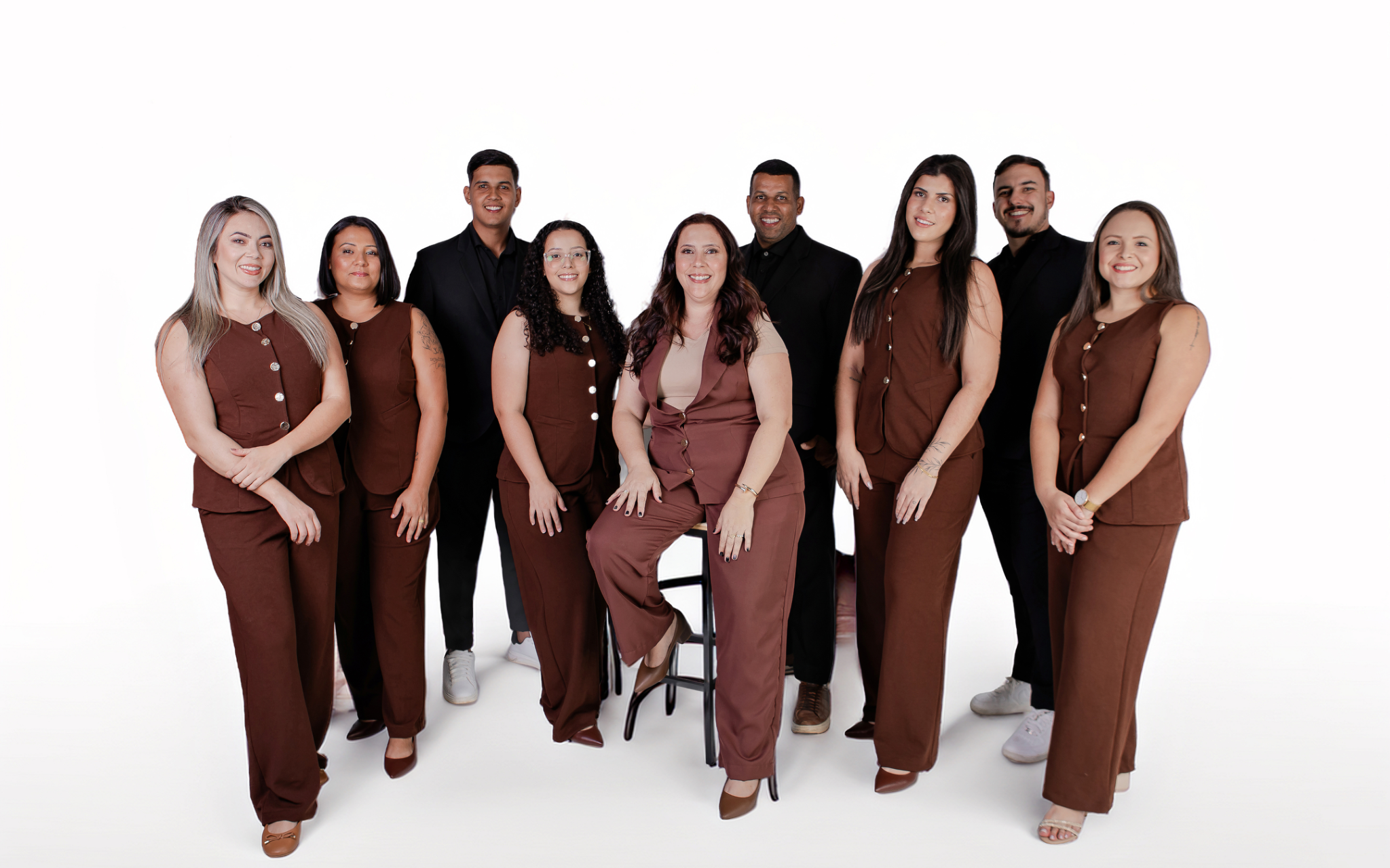 Paula Brandão e equipe